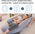 Wodsfay 57 Inch U-Shaped Pregnancy Pillow for Sleeping, Full Body Support for Back, HIPS & Belly - Maternity Pillow