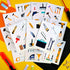 100Pcs Kids Tool Stickers, Hammer Decals for Toddler Tool Set, Tool Toys for Boys and Girls, Kids Tool Bench