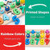 Wooden Montessori Toys for Kids, Toddler Number Puzzles Sorter, Counting Shape Stacker for Learning Education Math