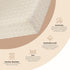 100% Mattress(28"x 52"), Crane Baby Crib Sheet, Neutral Hashtag Crib Sheets & Toddler Sheets, Cotton Crib Sheets