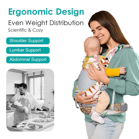 Cozy, 7-66lbs 3-36 YooxArmor Baby Carrier, Ergonomic, Breathable & Lightweight Infant Carriers for with Lumbar Support