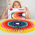 1000 Set 11 10 PCS Dominoes for Kids with Extra Blocks, Wooden Building Blocks Colors Dominoes Racing Tile Games