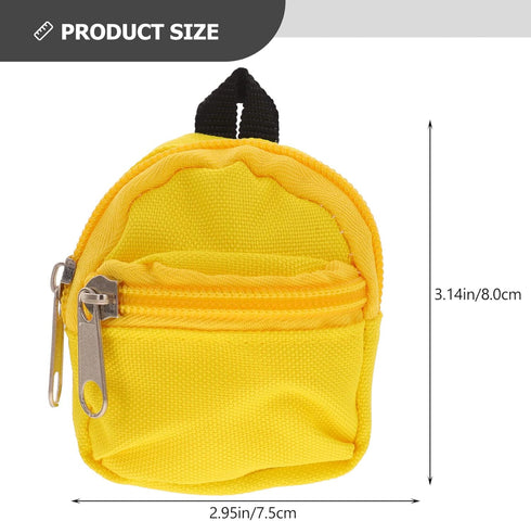 ibasenice Mini Doll Bag Mini Doll Backpack Doll Accessories Doll Backpack Mini Doll Bag Doll Costume Ornament Doll Dressing Bag Doll Backpacks Miniature Doll Backpack
