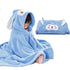 ROMASA Baby Bath Towel, Ultra Soft Hooded Towel for Toddlers, Highly Absorbent Shower Gifts for Boys Girls (Blue)