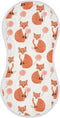 decor gift Cotton Newborns Burp Cloths Easy Care Feral Fox Lollipop Off White Orange