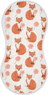 decor gift Cotton Newborns Burp Cloths Easy Care Feral Fox Lollipop Off White Orange