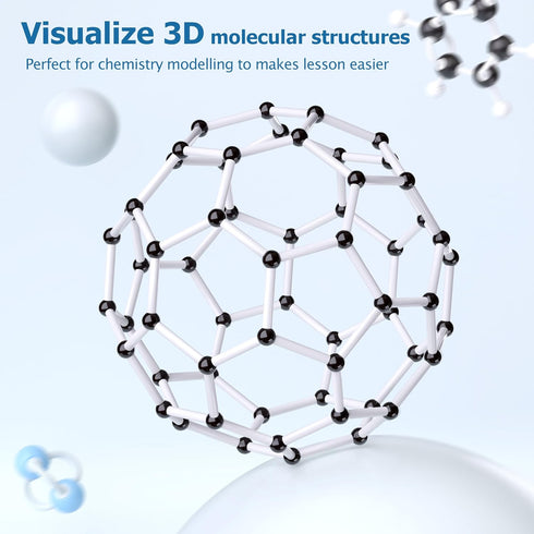 Molecular Model Kit - 444 Pcs Organic Chemistry Set for Lessons, Atom Element Model Building Kit for Students