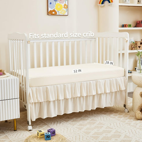 3-Piece Set Set Crib Bedding for Girls Boys - Ultra Soft & Skin Friendly Baby Bedding Crib Includes Crib Comforter