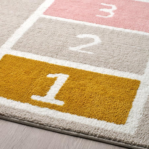 Generic 39 63 Inches Play Rug Activity Carpet for Balance and Coordination, Soft Recycled Polyester, Anti-Slip Rubber
