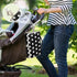 YANENDIE Set Polka Dots Black White Portable Diaper Changing Pad, Waterproof Baby Changing Mat with Storage Pocket