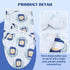 2 Pack Cinaci Adjustable Soft Cotton Blend Newborn Baby Receiving Swaddle Blankets Sleep Sacks with Nursery Hats Caps