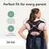 (0-36m, 8-35 lbs) CuddleCarry Pre-Wrapped Baby Ring Sling by CuddleBug - Adjustable, Lightweight Baby Carrier Wrap