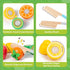 Sets Set Wooden Play Food for Kids Kitchen Accessories, Velcro Fruit and Veggies Cutting for Kids, Pretend Play Food