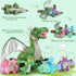 7Pcs Dragon Plush Toy Set, Dinosaur Stuffed Animals with 4 Baby Dragons & 2 Eggs, Birthday Gift for Kids