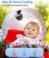 0.24 lb, 3-Speed Mini Baby Fan with Clip for Carrier Stroller, Baby Essentials, Ultra Light Safe Gaps, Rechargeable