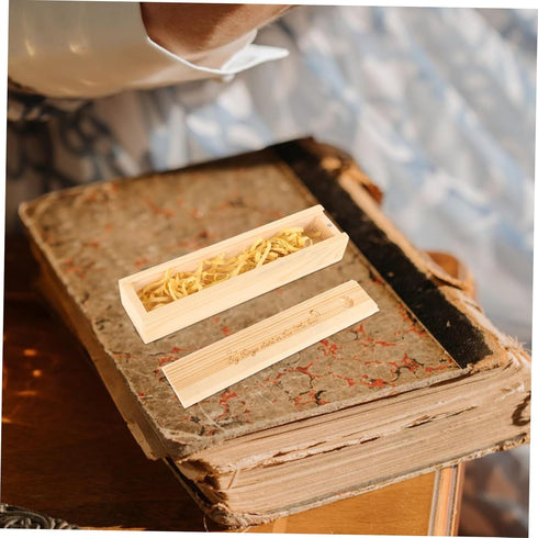 Wooden Keepsake Box for Pregnancy Test Storage Elegant Announcement Case Cherish First Positive Test Memory Thoughtful