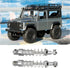 VGEBY 2 Pairs Aluminum Alloy, 60mm RC Car Modification Parts for C14 C24 MN D90 99S (Silver)