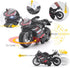 Toy Motorcycle, Pull Back Motorcycle Toy with Sounds and Lights, 1:12 Scale Model for Kids, Age 3+ Birthday Supplies