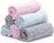 Bear Rocket Organic Muslin Baby Washcloths 6 Pack Baby Bath Face Towel 12x12 Inch