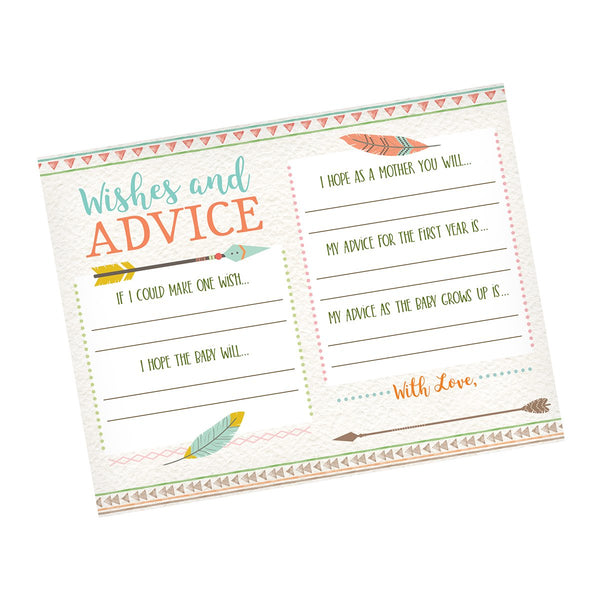 Lillian Rose Boho Baby Shower Wishes Cards