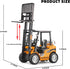 NOVAFUSION 3 Forklift Toys for Kids Construction Truck Forklift,Metal DieCast Forklift Toy,Pull Back Fork Lift Toy