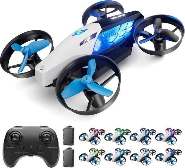 aeihopfe 2-in-1 Drones for Kids 8-12 with 7+2 Light Modes,5 Flying Postures,Mini Drone