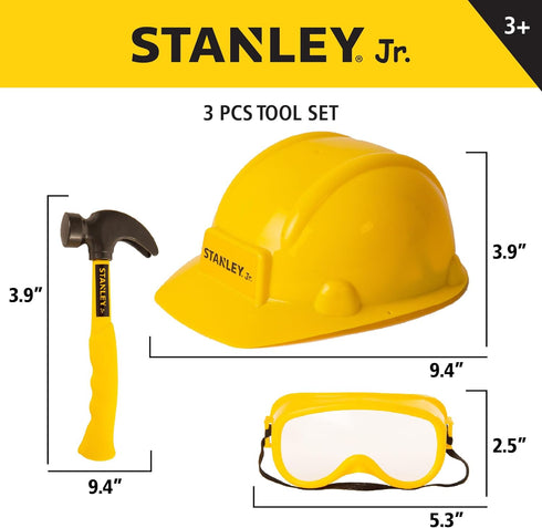 Toolbox 3 Toolset Red Stanley Jr. Piece Pretend Play