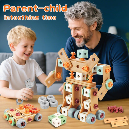 Set Drill,155Pcs Set Toolbox,STEM 3 4 5 3-5 Kids Tool with Toddler Tool with Montessori Toys for Year Old,Pretend Play