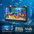 HOGOKIDS Fish Tank Building Set - 725PCS Movable Aquarium Toys with LED Light for Kids Age 8-14