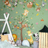 iMagitek 90.94" 62.59" Large Jungle Animals Tree Wall Decals Safari Animals Climbing Trees Wall Stickers Elephant