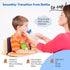 5oz 4+ TalkTools Honey Bear Straw Cup with Handle, Soft Straw Trainer for Babies & Toddlers Months Easy-Grip