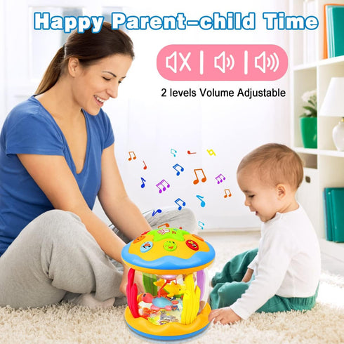 Baby Toys for 6 to 12 Months, Musical Learning Infant Toys for 12-18 Months, Ocean Rotating Light Up Toys