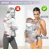 6-in-1 Baby Carrier with Hip Seat, Ergonomic M Position Baby Carrier Newborns to Toddlers, Adjustable Baby Holder