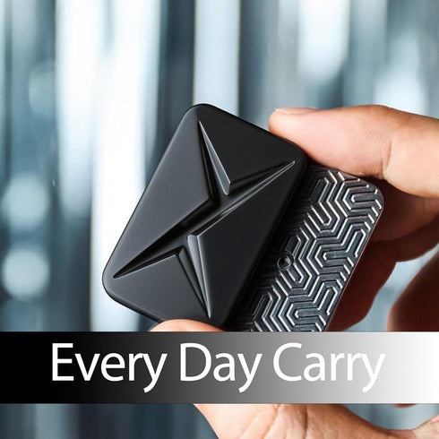 Matte Black Lightning Infinite Magnetic Fidget Slider for Stress Relief