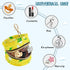 Lemons Round Pacifier Storage Case with Zipper, Portable Pacifier Case for Travel, Diaper Bag & Purse, Pacifier
