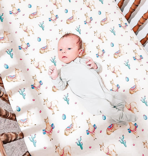 immispace 30% 70% 52" 28" - Ultra Soft Muslin Crib Sheet | Organic Cotton + Rayon | Fit Standard Crib Mattress x |