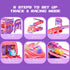 bulucoben 3 4 5 6 2 9 4-6 Unicorn Car Toys for Age Year Old Toddler Girl, Foldable Track & Player Race Mode Game, Light