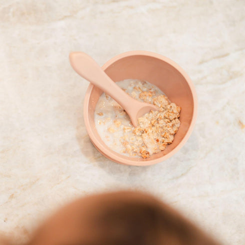 Babeehive Goods Bowls - Stress-Free Mealtime, Food-Grade Silicone, Sturdy Suction Bowl and Soft Spoon, BPA-Free