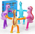 eowvsio 4PCS Dinosaur Pop Sensory Tube,Airplane Travel Toys for Toddlers Kid Boys Girls