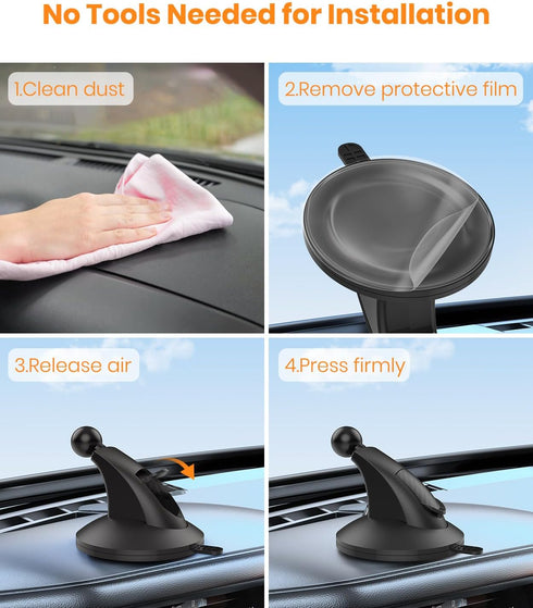 Easy-Install Suction Cup Bracket for Baby Car Camera