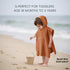Zamlory Hooded Kids Beach Towel Soft Poncho Towel for Babies and Toddler