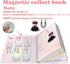 Magnetic Collecting Book,Paried with Magnetic Paper Doll for Use,Gift for 3+ Year Old Girls Toddler-Only Include Magnetic Collecting Book,Not Include Paper Doll Accessories