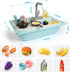 Asweets Color Changing Kitchen Sink Toys, Toddler Sink Toys with Running Water, Pretend Play Toys with Upgraded Faucet