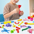 12 Set Clay and Dough Tools Pcs Basic Dough Tools for Kids with Extruders, Rolling Pin, Cutters,Plastic Hand Scraper