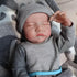 Realistic 17-Inch Reborn Baby Boy Doll, Lifelike Vinyl Full Body Gift for Kids Age 3+