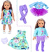 ZITA ELEMENT 24 Pcs American Doll Clothes for 18 Inch Dolls - Clothing Outfits, Dresses, Swimsuits