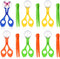 Mudder 12 Pieces Fine Motor Skill Toys, Includes 6 Handy Scoopers and 6 Jumbo Tweezers for Outdoor Exploration