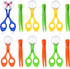 Mudder 12 Pieces Fine Motor Skill Toys, Includes 6 Handy Scoopers and 6 Jumbo Tweezers for Outdoor Exploration