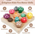 Wooden Toys Mushroom Toy, Harvest Game Montessori Educational Learning Shape Sorting & Number Matching for Ages 3+