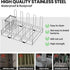 Countertop Baby Bottle Drying Rack Organizer Stainless Steel Large Glass Water Bottle Dryer Holder with Diatomite Stone